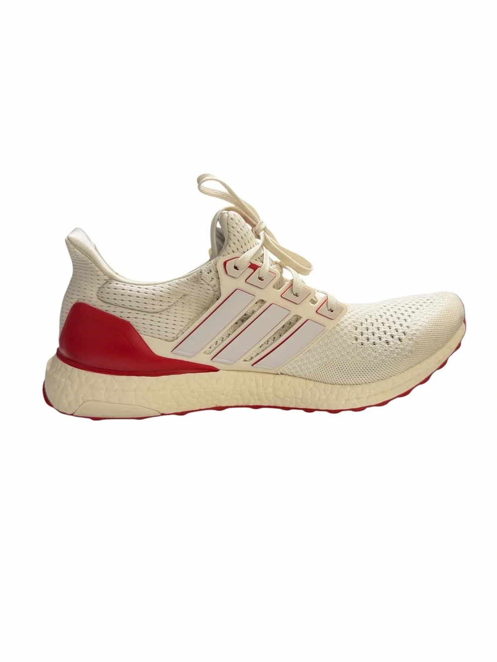 Adidas Ultra Boost 1.0 Sneakers Cream and Red Accents Size 12